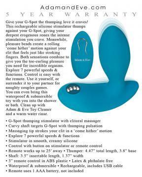 Eve's G-Spot Thumper With Clit Motion Massager - My Sex Toy Hub
