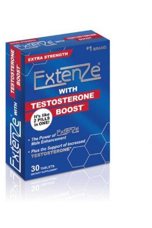 Extenze With Testosterone Boost 30ct Box - My Sex Toy Hub
