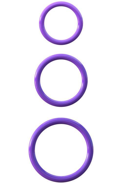 Fantasy C-Ringz Silicone Piece Stamina Set - Purple - My Sex Toy Hub