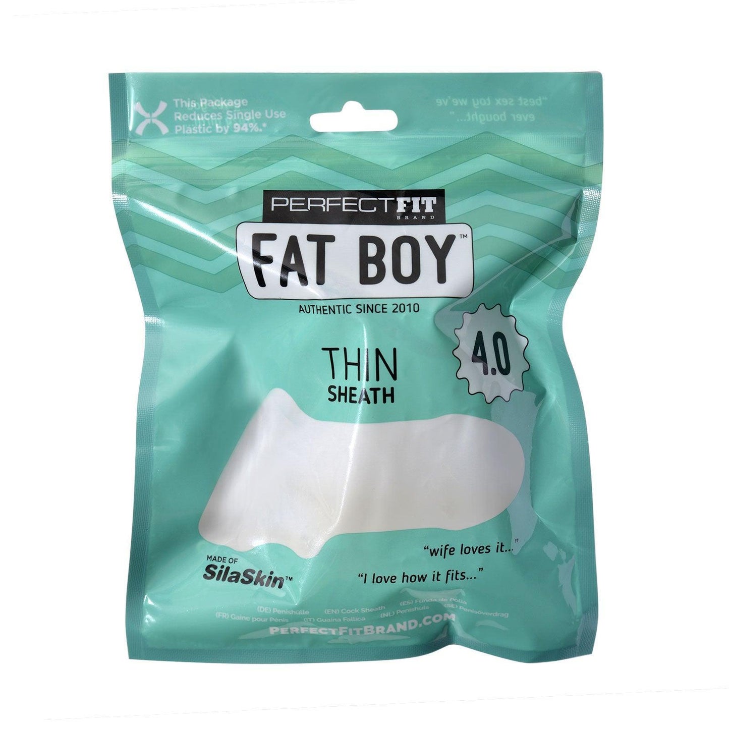 Fat Boy 4.0 Thin Sheath - Clear - My Sex Toy Hub