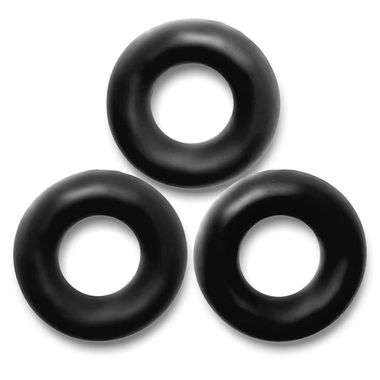 Fat Willy 3-Pack Jumbo C-Rings - Black - My Sex Toy Hub