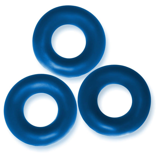 Fat Willy 3-Pack Jumbo C-Rings - Space Blue - My Sex Toy Hub