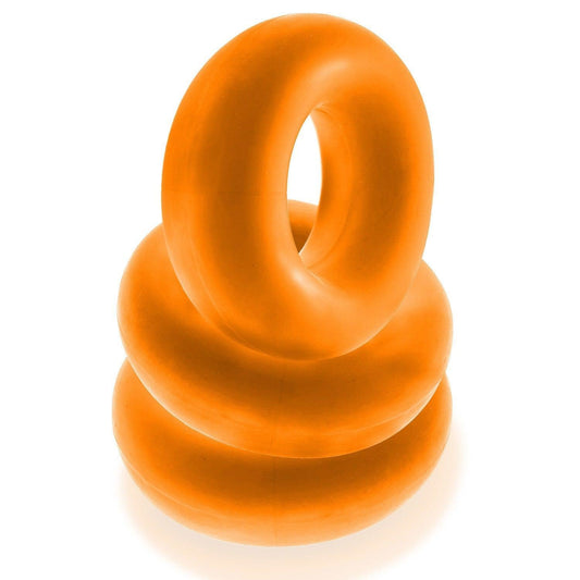 Fat Willy 3-Pack Jumbo Cockring - Orange - My Sex Toy Hub