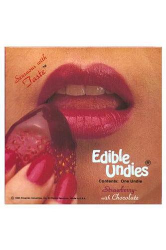 Female Edible Undies - Strawberry/ Chocolate - My Sex Toy Hub