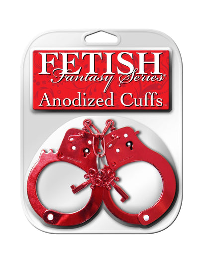 Fetish Fantasy Series Anodized Cuffs - Red - My Sex Toy Hub