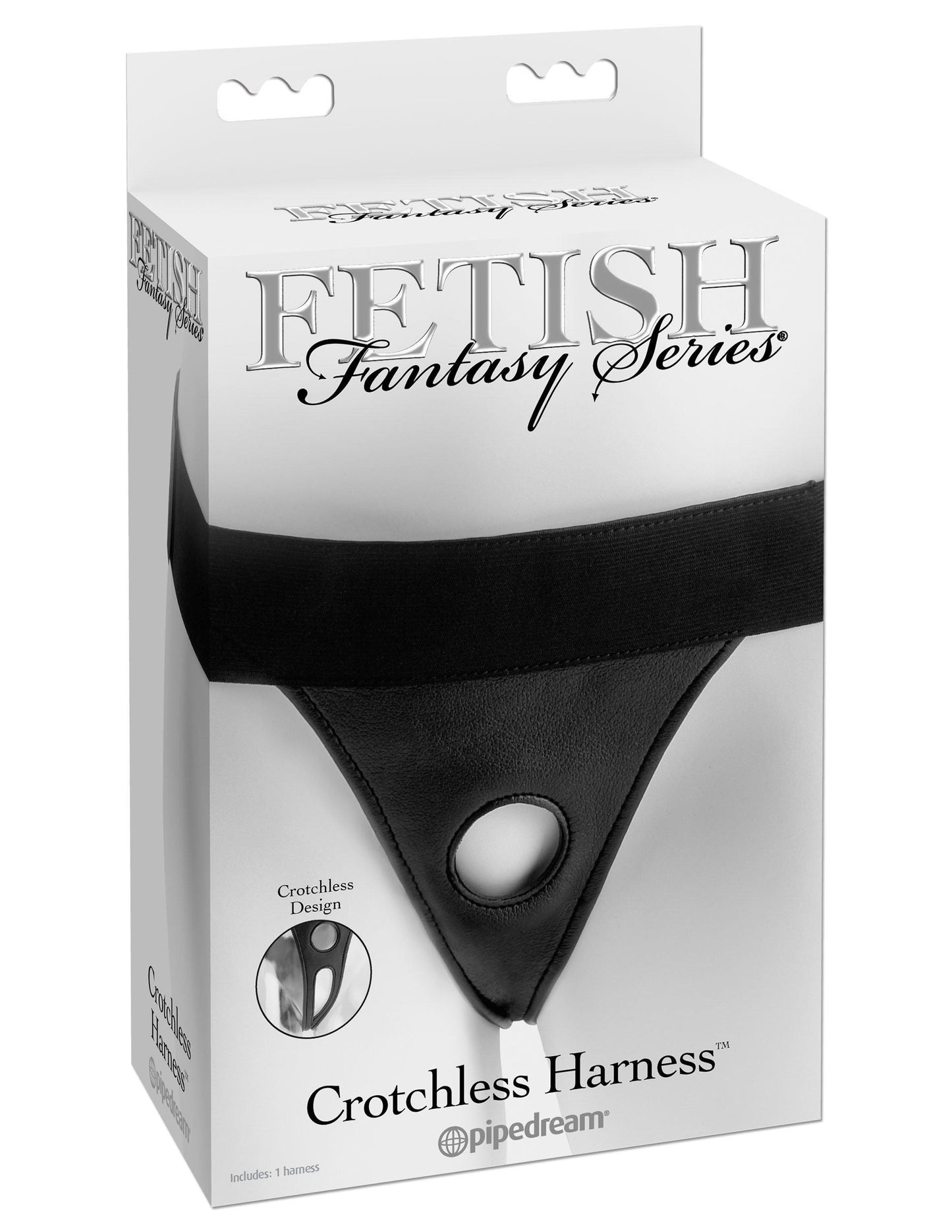 Fetish Fantasy Series Crotchless Harness - Black - My Sex Toy Hub