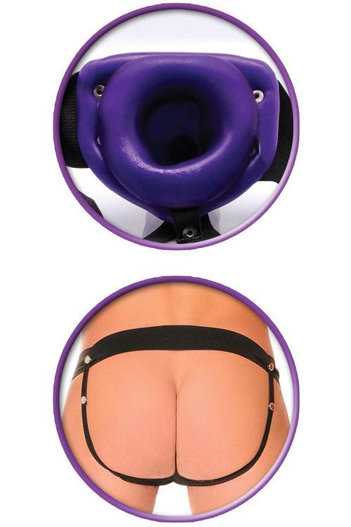 Fetish Fantasy Series for Him or Her Hollow Strap-on - Purple - My Sex Toy Hub