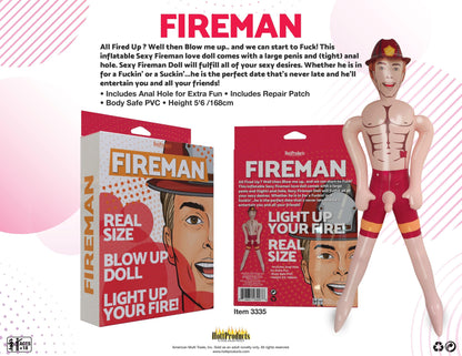Fireman - Inflatable Party Doll - My Sex Toy Hub
