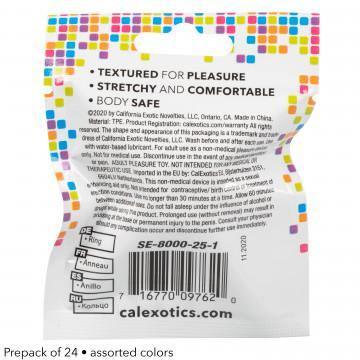 Foil Pack Textured Ring - Prepack of 24 - My Sex Toy Hub