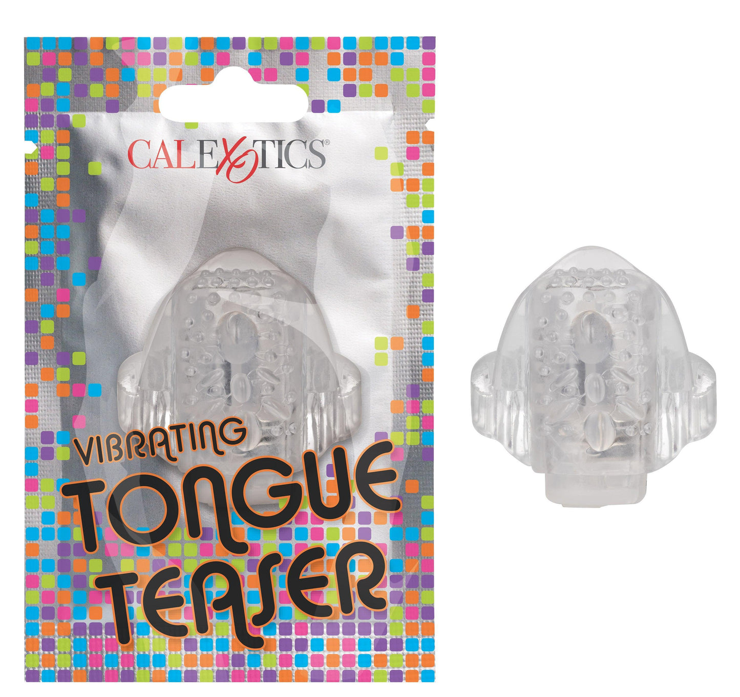 Foil Pack Vibrating Tongue Teaser - Clear - My Sex Toy Hub