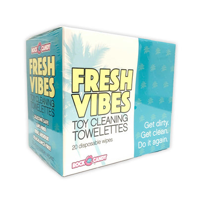 Fresh Vibes Individual Wipes - Box of 20 - My Sex Toy Hub