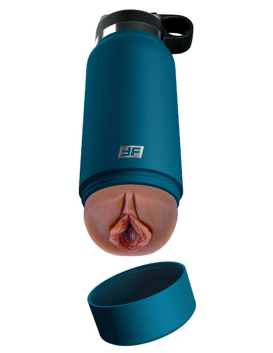 Fuck Flask - Private Pleaser - Blue Bottle - Brown - My Sex Toy Hub