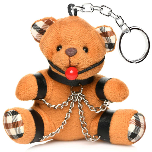 Gagged Teddy Bear Keychain - My Sex Toy Hub