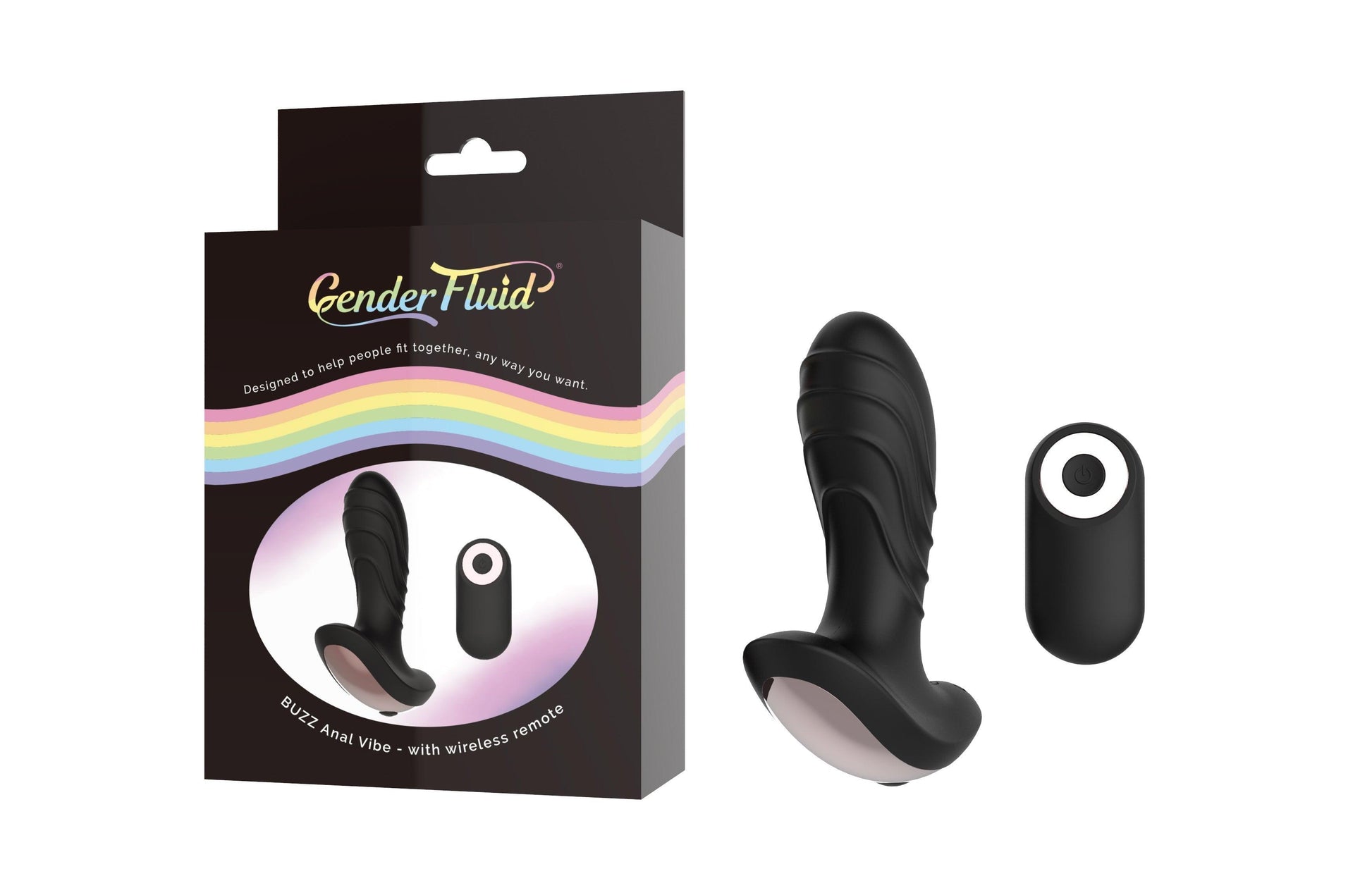 Gender Fluid Buzz Anal Vibe - Black - My Sex Toy Hub