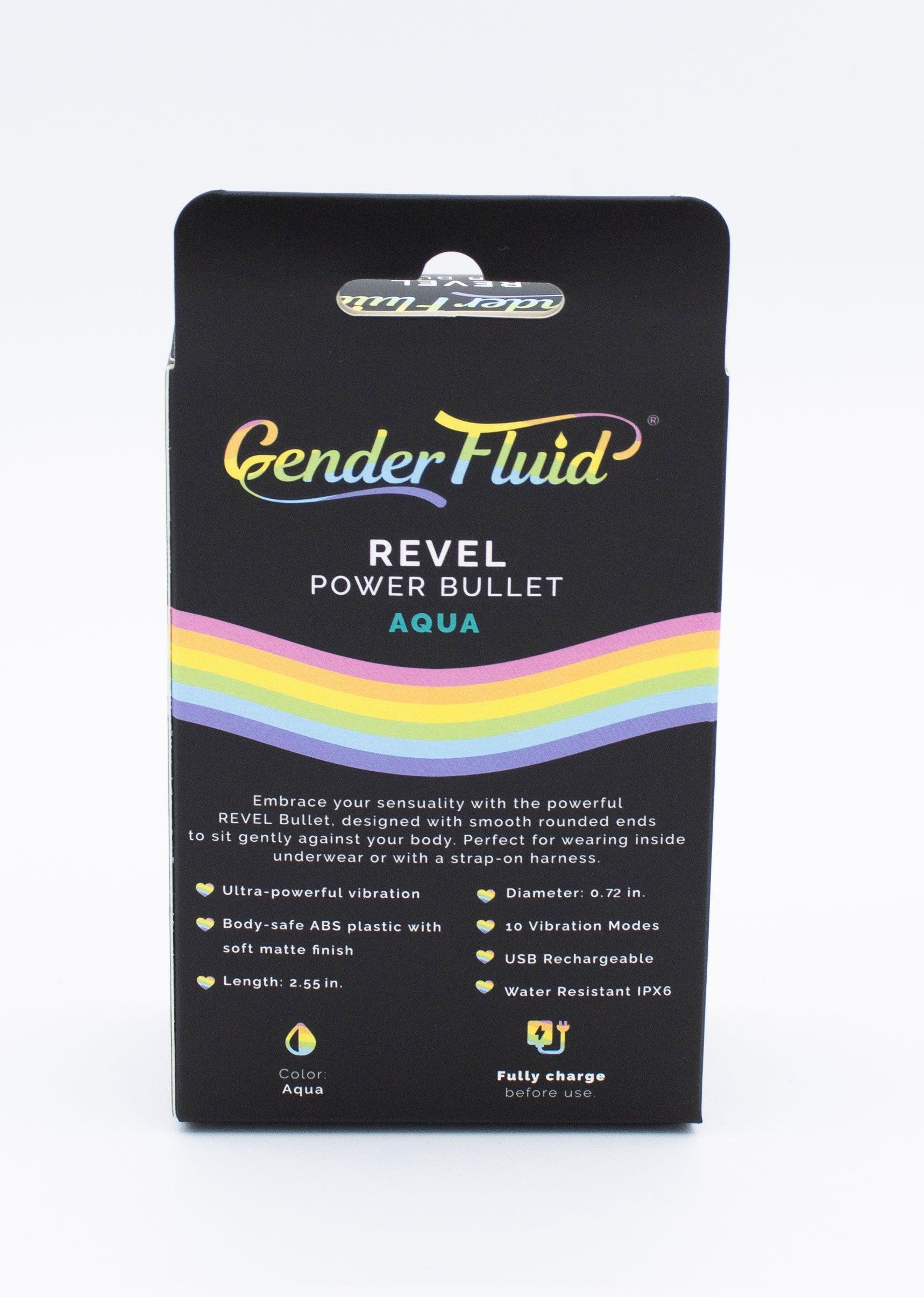 Gender Fluid Revel Power Bullet - Aqua Blue - My Sex Toy Hub