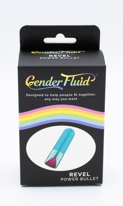 Gender Fluid Revel Power Bullet - Aqua Blue - My Sex Toy Hub