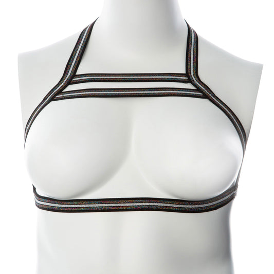 Gender Fluid Silver Lining Harness - Small/large - Multi-Color - My Sex Toy Hub