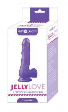 Get Lucky 7 Inch Jelly Love - Purple - My Sex Toy Hub