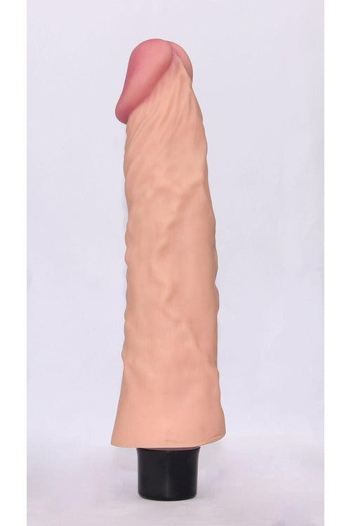 Get Lucky 8.3 Inch Real Skin Dildo Realistic Vibrator 10 Speed - My Sex Toy Hub