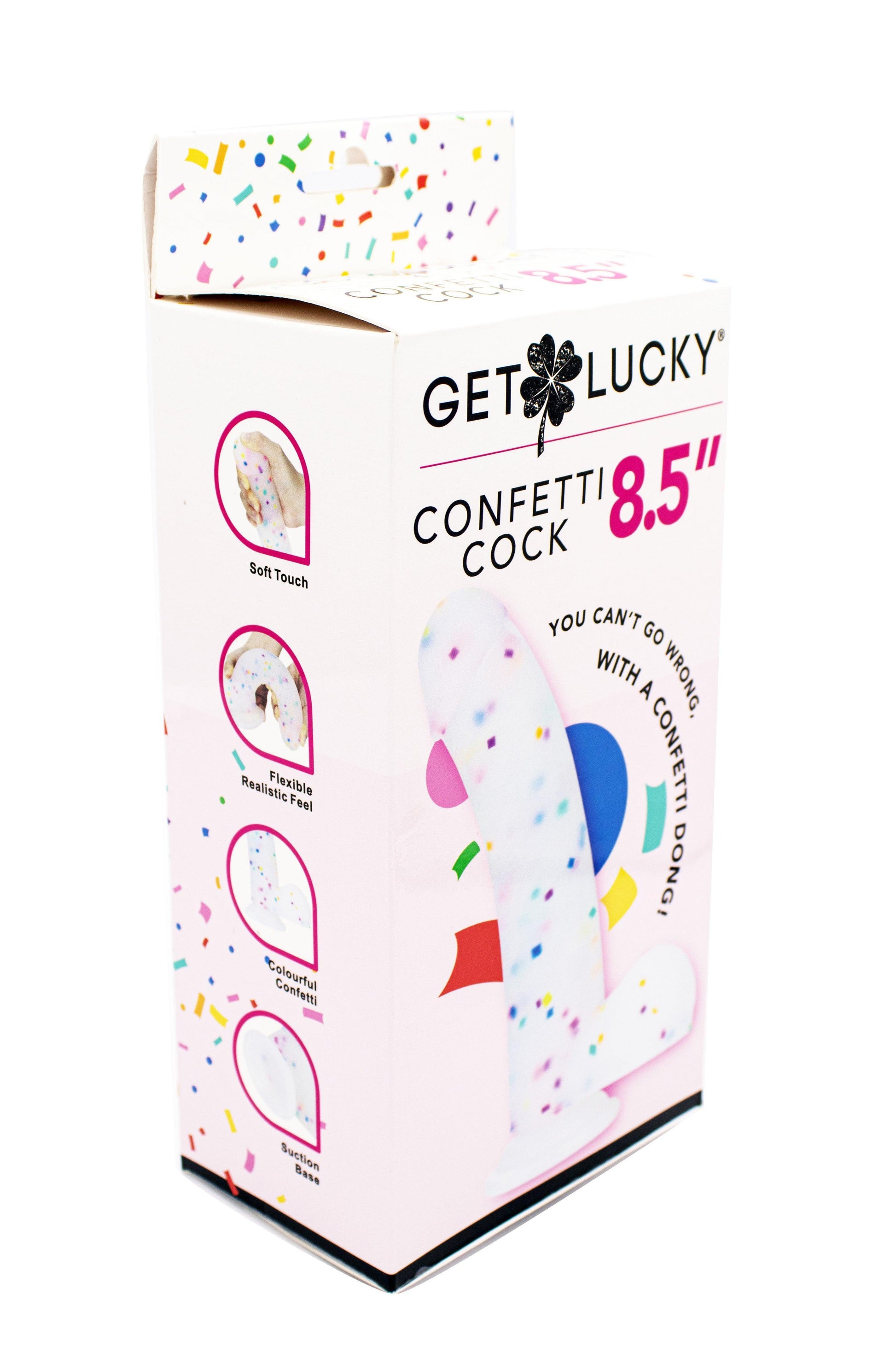 Get Lucky Confetti Cock - 8.5 Inch - My Sex Toy Hub