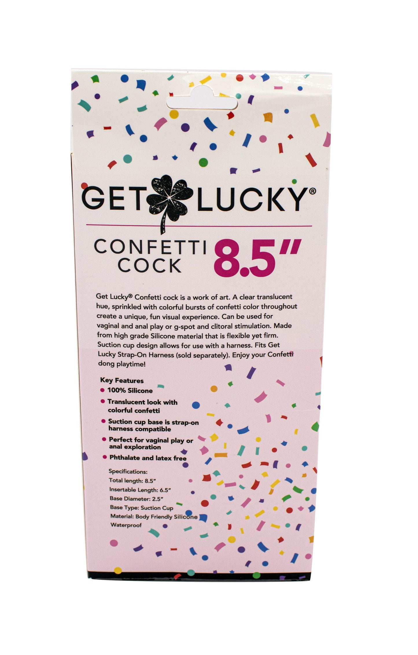 Get Lucky Confetti Cock - 8.5 Inch - My Sex Toy Hub