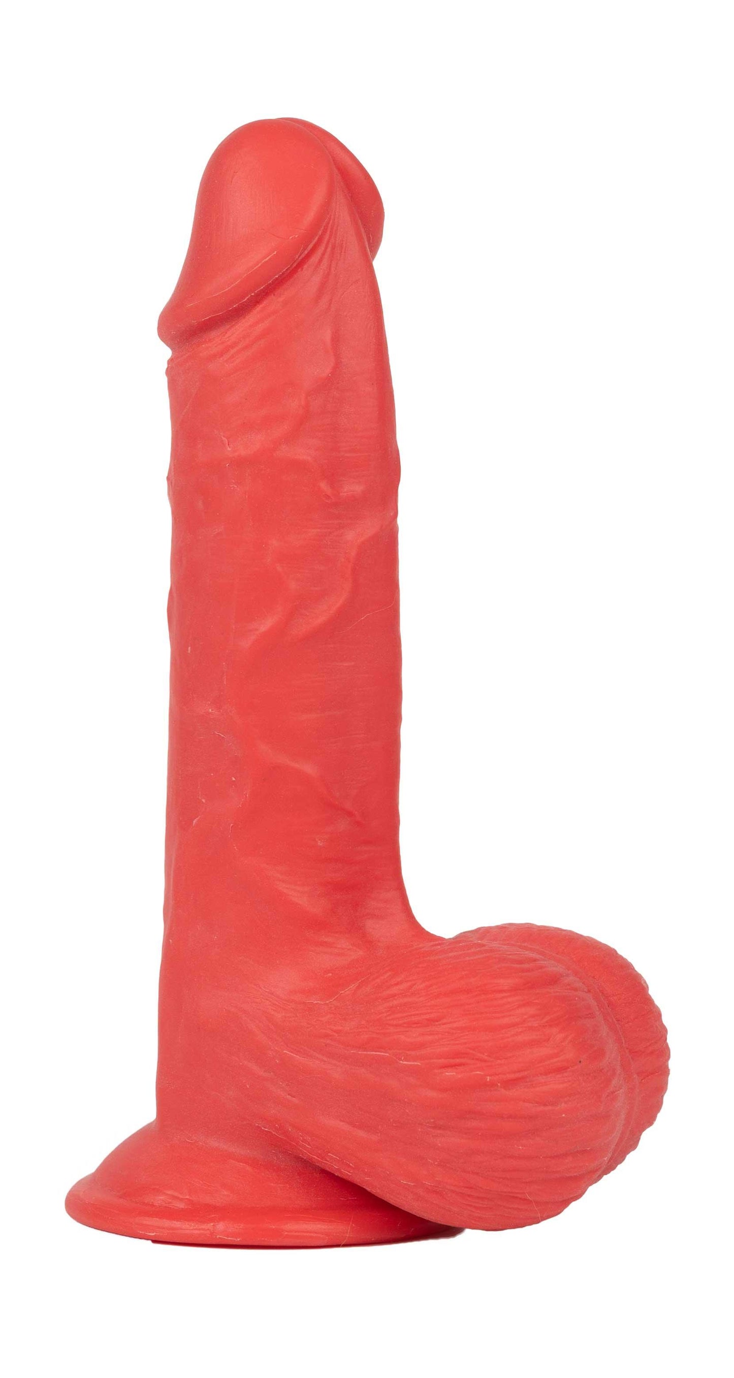 Get Lucky Ms. Ruby 7.5 Inch Dildo - Red - My Sex Toy Hub