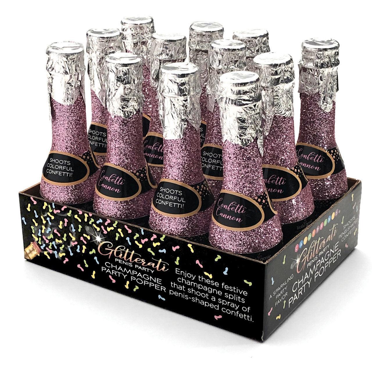 Glitterati Champagne Confetti Poppers - My Sex Toy Hub