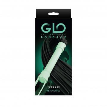 Glo Bondage - Flogger - Green - My Sex Toy Hub