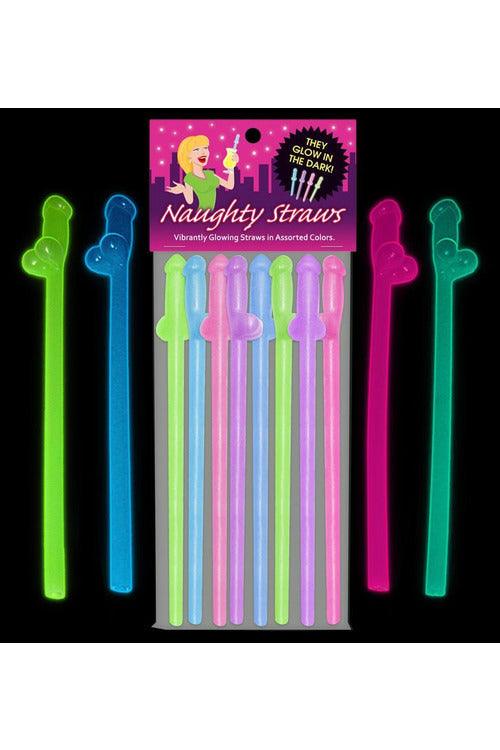 Glow-in-the-Dark Naughty Straws - My Sex Toy Hub