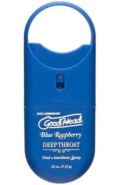 Goodhead - Deep Throat Spray to-Go - Blue Raspberry - .33 Oz. - My Sex Toy Hub