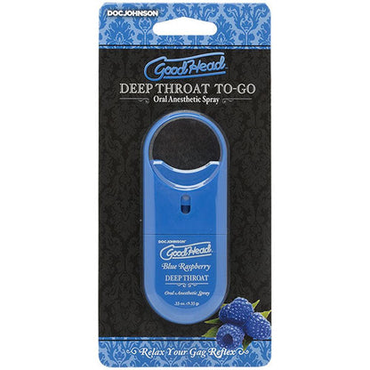Goodhead - Deep Throat Spray to-Go - Blue Raspberry - .33 Oz. - My Sex Toy Hub