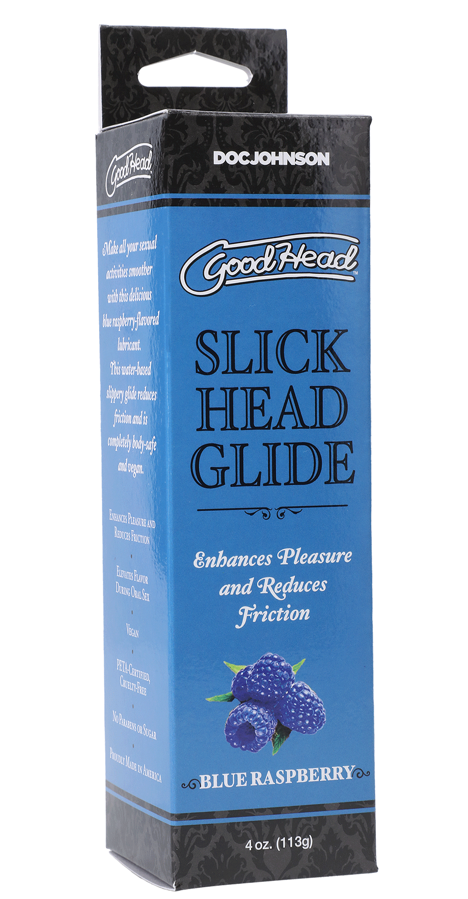 Goodhead - Slick Head Glide - Blue Raspberry - 4 Oz. - My Sex Toy Hub