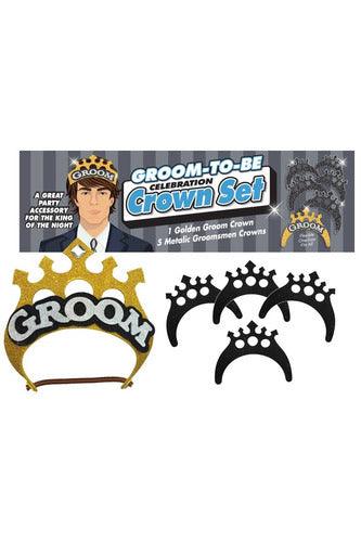Groom-to-Be Celebration Crown Set - My Sex Toy Hub