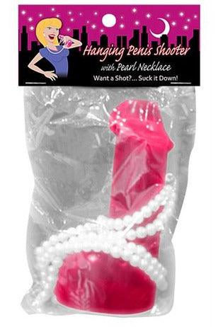 Hanging Penis Shooter With Pearl Necklace - My Sex Toy Hub