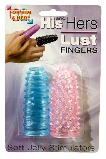 His and Hers Lust Fingers - Blue and Pink Colors May Vary - My Sex Toy Hub