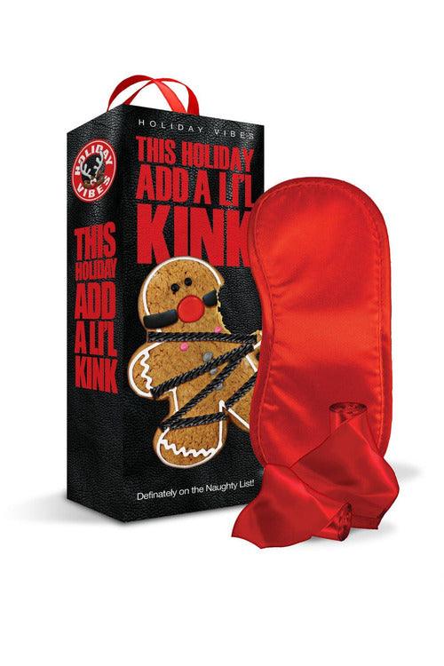 Holiday Vibes Naughty List Gift Add a Lil Kink - Blindfold, Wrist and Ankle Sashes - My Sex Toy Hub