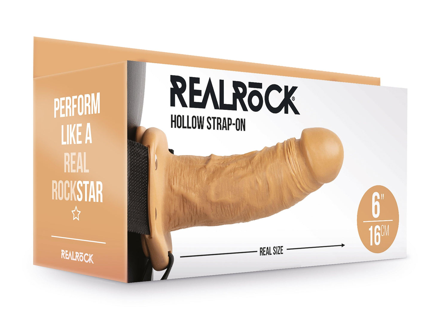 Hollow Strap-on Without Balls 6 Inch - Tan - My Sex Toy Hub