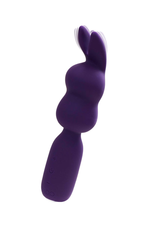 Hopper Bunny Rechargeable Mini Wand - Deep Purple - My Sex Toy Hub