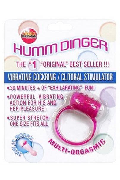 Humm Dinger Vibrating Penis Ring Clitoral Stiimulator - Purple - My Sex Toy Hub