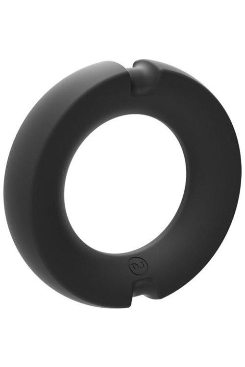Hybrid Silicone Covered Metal Cock Ring - 45mm - My Sex Toy Hub