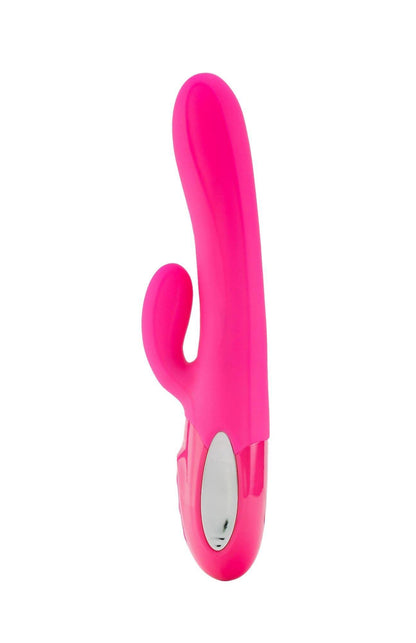 Hypnotic - Hot Pink - Thrusting Rabbit With Swinging Clitoral Stimulator - My Sex Toy Hub