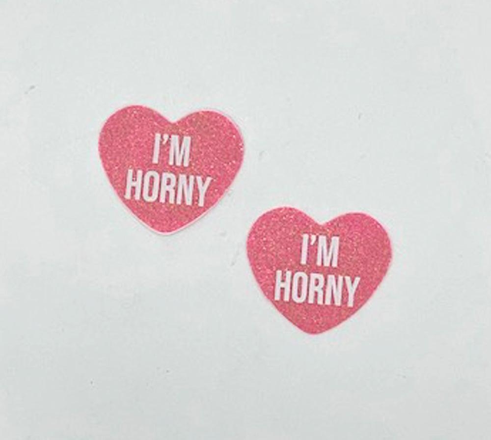 i'm Horny Berry Candy Heart Pasties - My Sex Toy Hub