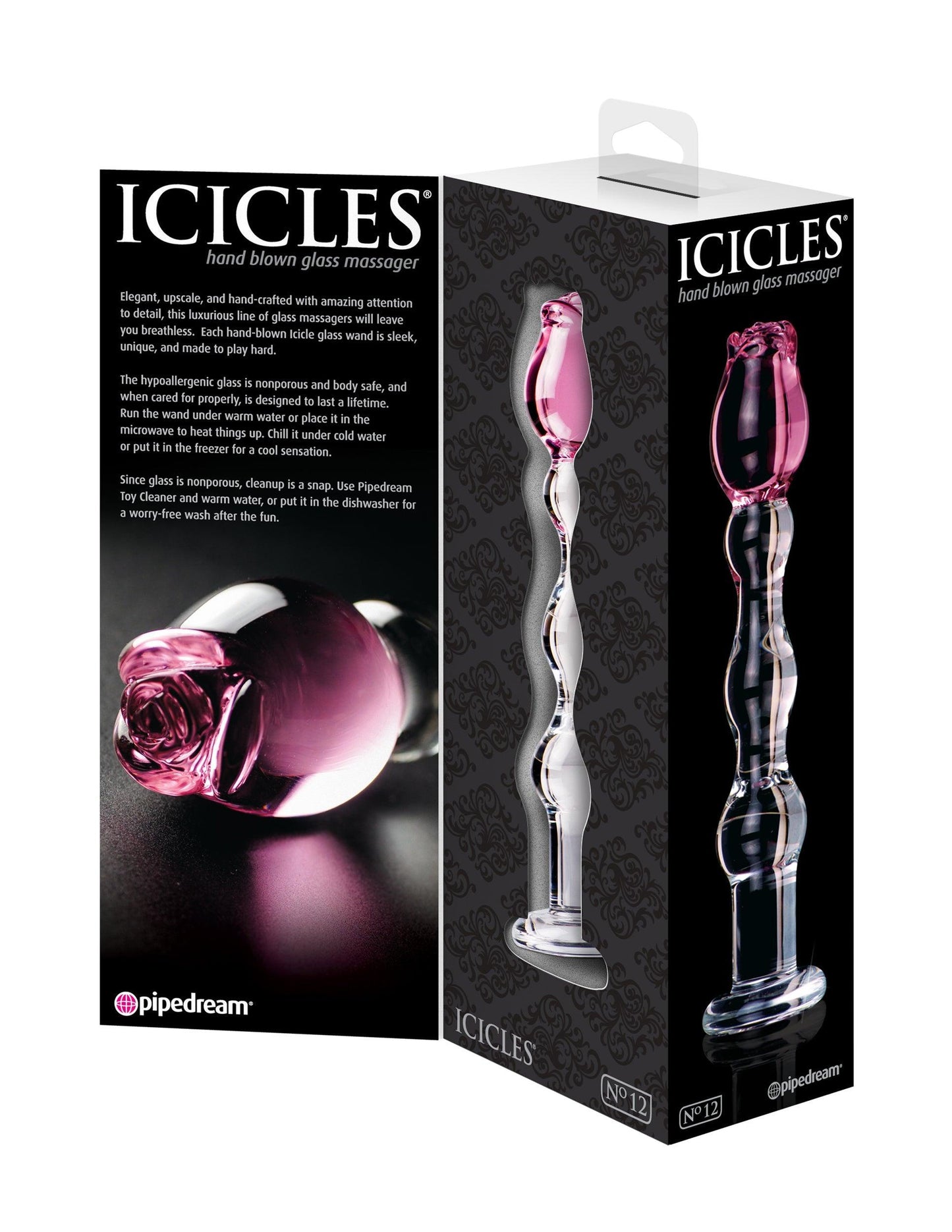 Icicles No. 12 - Clear / Pink - My Sex Toy Hub