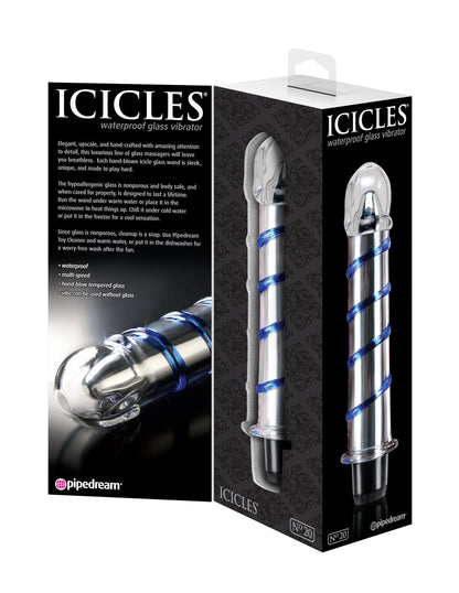Icicles No. 20 - Clear / Blue - My Sex Toy Hub