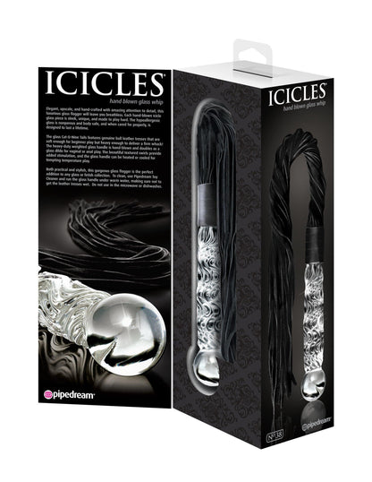 Icicles No. 38 - Clear / Black - My Sex Toy Hub