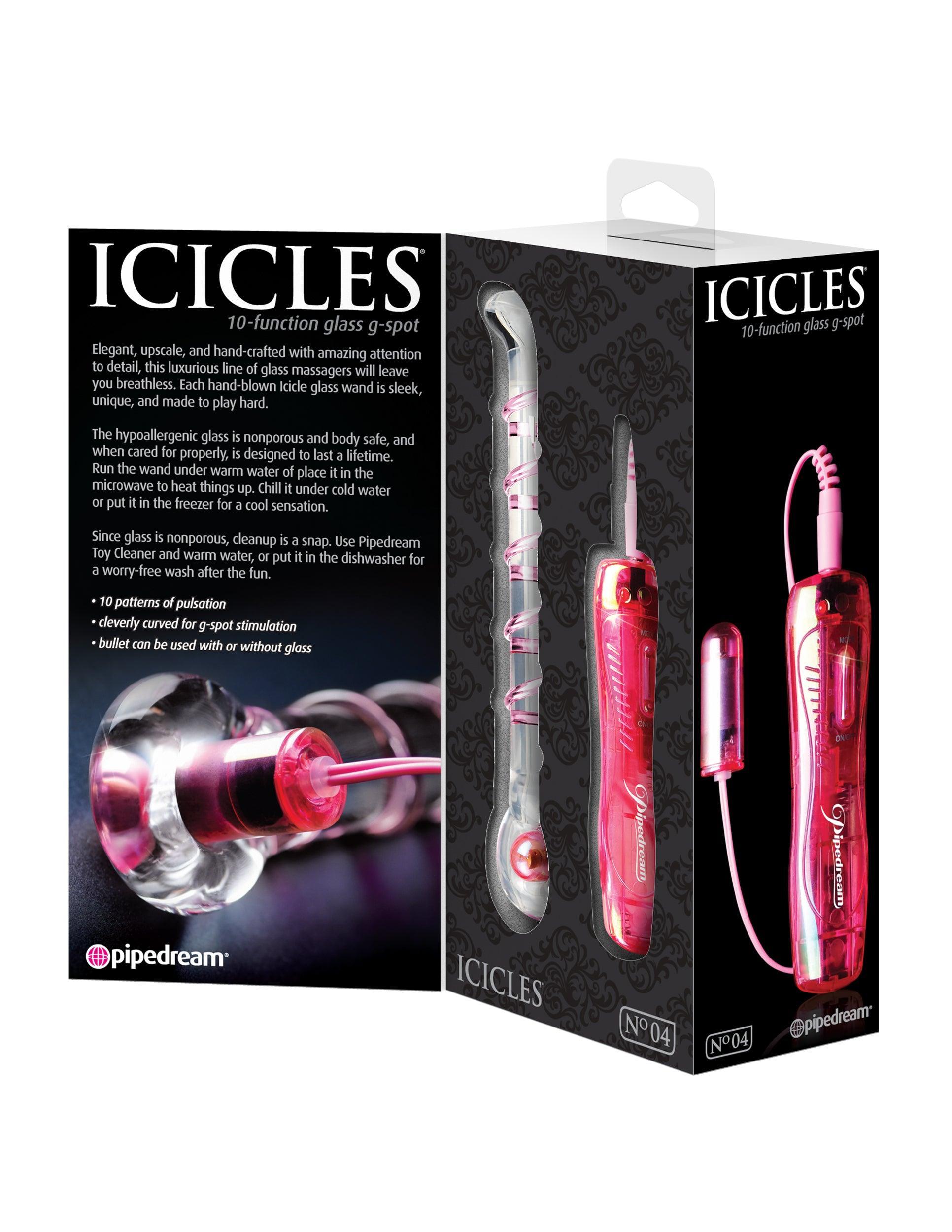 Icicles No. 4 - Clear / Pink - My Sex Toy Hub