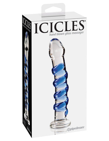 Icicles No. 5 - Clear / Blue - My Sex Toy Hub