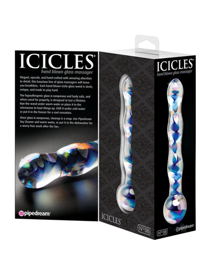 Icicles No. 8 - Clear / Blue - My Sex Toy Hub