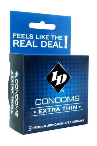 ID Extra Thin Condoms - 3 Pack - My Sex Toy Hub