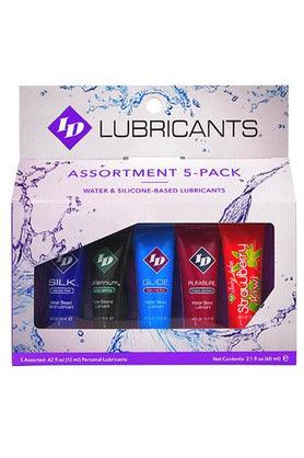 ID Sensual Lubricants 5 Pack Assorted Sampler - My Sex Toy Hub